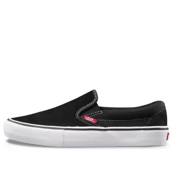 Кроссовки slip-on pro 'black' Vans, черный