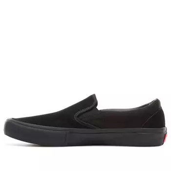 Кроссовки slip-on pro 'blackout' Vans, черный