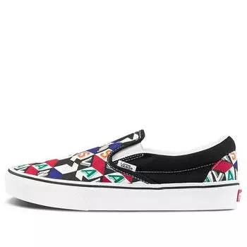 Кроссовки slip-on shoes multi-color Vans, мультиколор