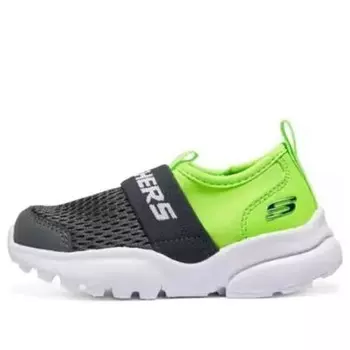 Кроссовки slip-on sport shoes 'black grey green' Skechers, черный