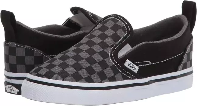 Кроссовки Slip-On V Vans, цвет (Checkerboard) Black/Pewter