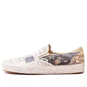 Кроссовки slip-on 'van gogh letters' Vans, мультиколор