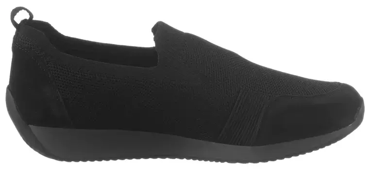 Кроссовки-слипоны Ara "LISSABON", тапочки, полуботинки, повседневная обувь с Gore-Tex, черный