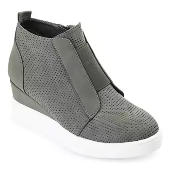 Кроссовки-Слипоны Clara на танкетке Journee, зеленый