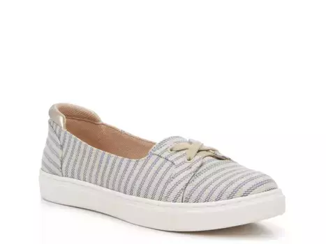 Кроссовки-слипоны Kelly & Katie Edynn — женские, в синюю/бежевую полоску