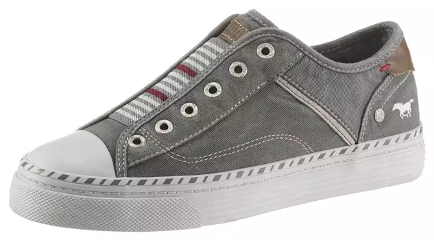 Кроссовки-слипоны Mustang Shoes "Слипоны, повседневная обувь," слипоны, слипоны, повседневная обувь с практичной резинкой, зеленый