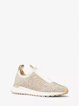 Кроссовки-слипоны с отделкой из сетки Bodie Michael Kors, бежевый