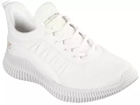 Кроссовки-слипоны Skechers "BOBS GEO-NEW AESTHETICS", повседневная обувь, слипоны веганского производства, кремовый