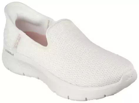 Кроссовки-слипоны Skechers "GO WALK FLEX RELISH", повседневная обувь без шнуровки с функцией вставки для легкого надевания, кремовый