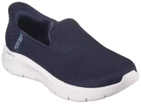 Кроссовки-слипоны Skechers "GO WALK FLEX RELISH", повседневная обувь без шнуровки с функцией вставки для легкого надевания, цвет морской волны