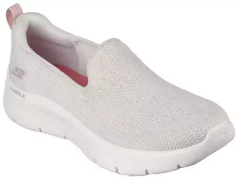 Кроссовки-слипоны Skechers "GO WALK FLEX-", слипоны, слипоны, повседневная обувь с логотипом на пятке, цвет Natur