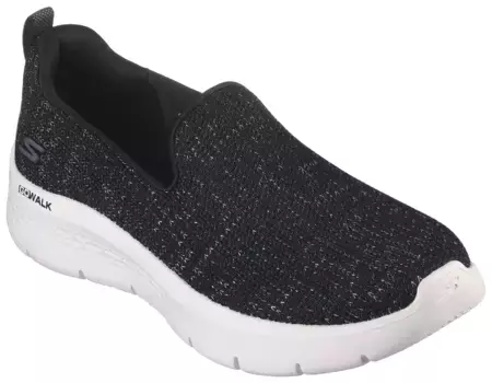 Кроссовки-слипоны Skechers "GO WALK FLEX-", слипоны, слипоны, повседневная обувь с логотипом на пятке, цвет Schwarz-Meliert