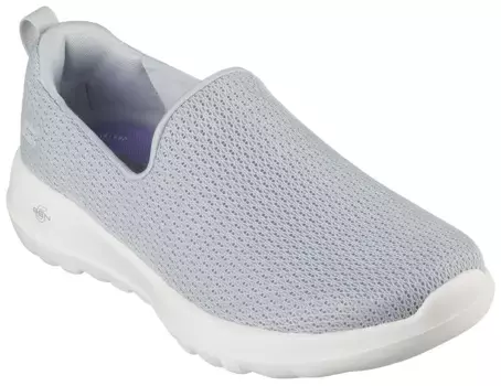 Кроссовки-слипоны Skechers "GO WALK JOY-AURORA", повседневная обувь, слипоны веганского производства, серый