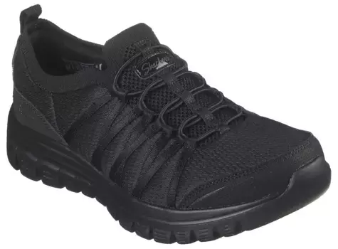 Кроссовки-слипоны Skechers "GRACEFUL-SOFT SOUL" с эффектом памяти, черный