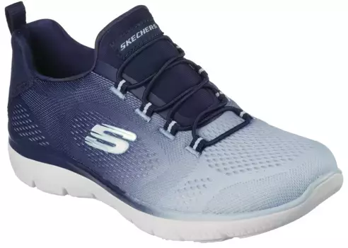 Кроссовки-слипоны Skechers "SUMMITS BRIGHT CHARMER", слипоны, слипоны, повседневная обувь с красивым цветовым градиентом, цвет морской волны