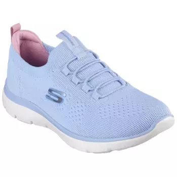 Кроссовки-слипоны Skechers "SUMMITS", повседневная обувь, полуботинки, тапочки с эффектом памяти, голубой