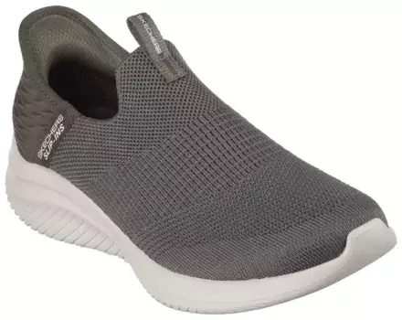 Кроссовки-слипоны Skechers "ULTRA FLEX 3.0-COZY STREAK" со вставками для удобства входа, зеленый
