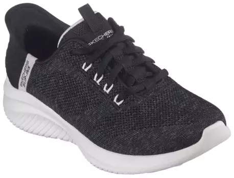 Кроссовки-слипоны Skechers "ULTRA FLEX 3.0", слипоны, слипоны, повседневная обувь с надписью логотипа Skechers, черный