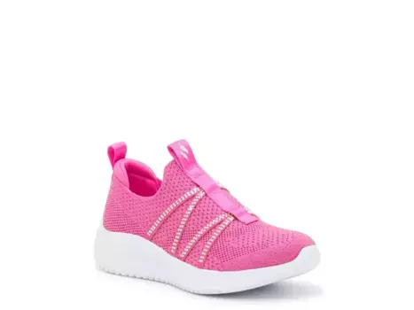 Кроссовки-слипоны Skechers Ultra Flex 3.0 Crystal Spree — детские, ярко-розовые