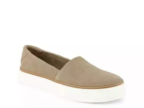 Кроссовки-слипоны TOMS Kameron Platform Slip-On — женские, серо-коричневые