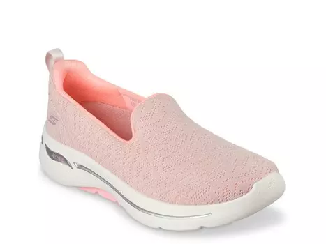 Кроссовки-слипоны женские Skechers Go Walk Arch Fit Ocean Reef, светло-розовый