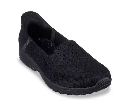 Кроссовки-слипоны женские Skechers Reggae Fest 2.0 Slip Ins Guiding Light, темно-синий