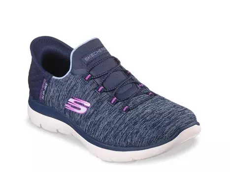 Кроссовки-слипоны женские Skechers Summits Dazzling Haze, темно-синий