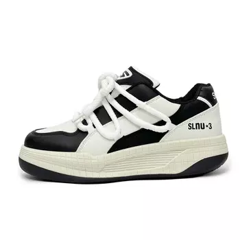 Кроссовки SLnU3 Skateboarding Shoes Men Low-top White/black, черный/белый
