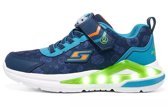 Кроссовки Small Columns Under The Sea X Kids Lifestyle Shoes GS Low-top Белый/синий/черный Skechers, цвет Navy