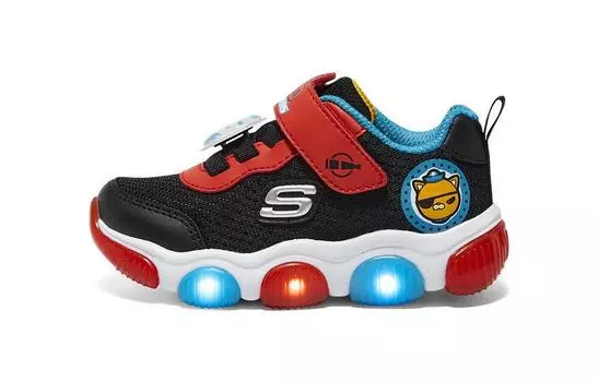 Кроссовки Small Columns Under The Sea X Skechers Toddler Shoes TD Low-top White/Black/Red, черный