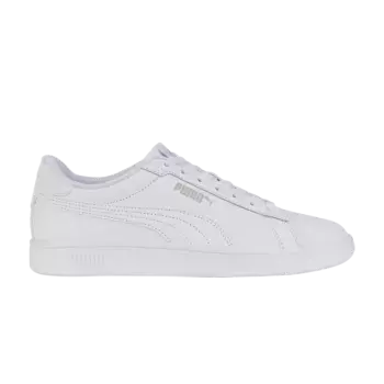 Кроссовки Smash 3.0 Leather Big Kid Puma, белый