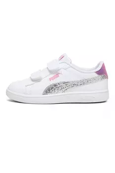 Кроссовки Smash 3 0 с пайетками Puma, белый