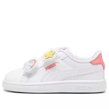 Кроссовки smash 3.0 v 'badges white passionfruit' Puma, белый