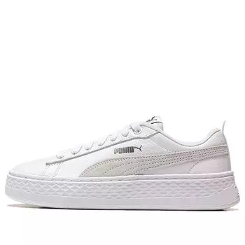 Кроссовки smash platform low 'white' Puma, белый