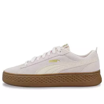 Кроссовки smash platform suede 'rosewater' Puma, белый