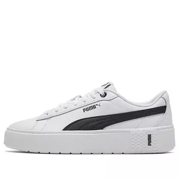 Кроссовки smash platform v2 l 'white black' Puma, белый