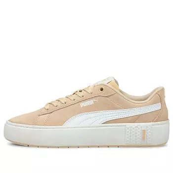 Кроссовки smash platform v2 suede 'khaki white' Puma, хаки