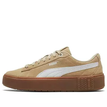 Кроссовки smash platform v2 suede 'pale khaki' Puma, хаки