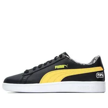 Кроссовки smash v2 'me happy - black yellow' Puma, черный
