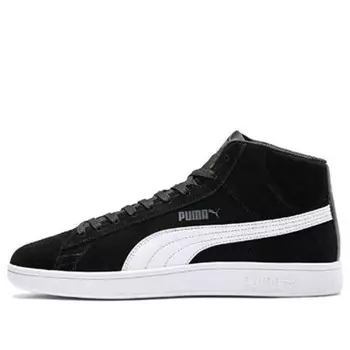Кроссовки smash v2 mid 'black white' Puma, черный