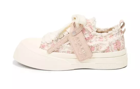 Кроссовки SMILEME Skateboarding Shoes Unisex Low-top Pink, розовый