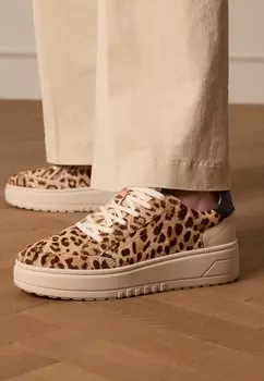 Кроссовки SNEAKER MIT LEOPRINT Manfield, бежевый