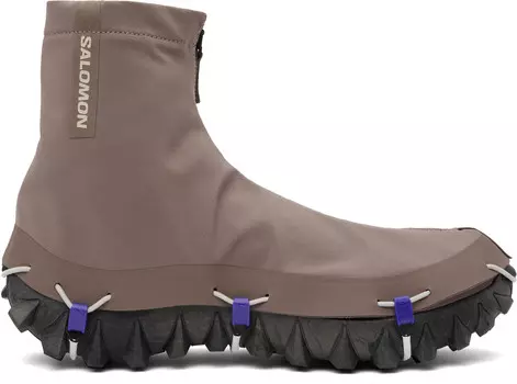 Кроссовки Snowclog Advanced серо-коричневого и черного цвета Salomon