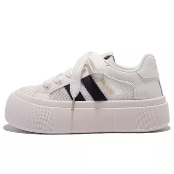 Кроссовки SNXR Skateboarding Shoes Women's Low-top Beige, бежевый