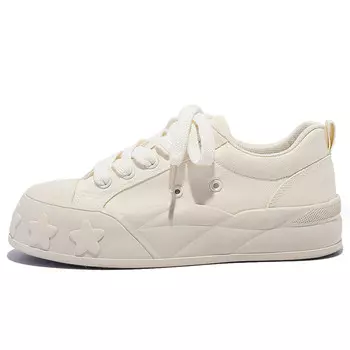 Кроссовки SNXR Skateboarding Shoes Women's Low-top Beige, бежевый