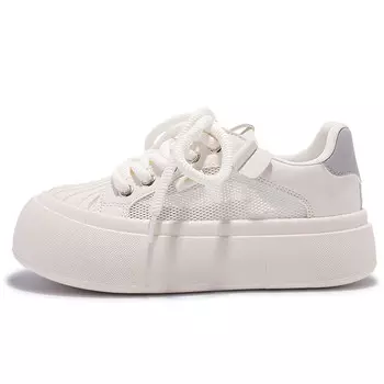 Кроссовки SNXR Skateboarding Shoes Women's Low-top Beige, бежевый