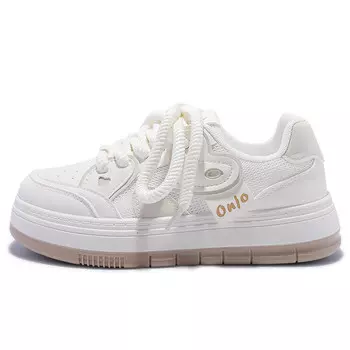 Кроссовки SNXR Skateboarding Shoes Women's Low-top Beige, бежевый