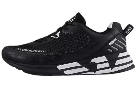 Кроссовки со шнуровкой и панельным верхом Ea7 Emporio Armani