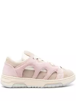 Кроссовки со шнуровкой и вставками SANTHA, нейтральный цвет