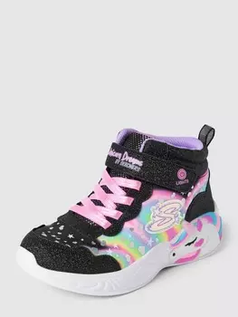 Кроссовки со сплошным принтом SKECHERS, черный